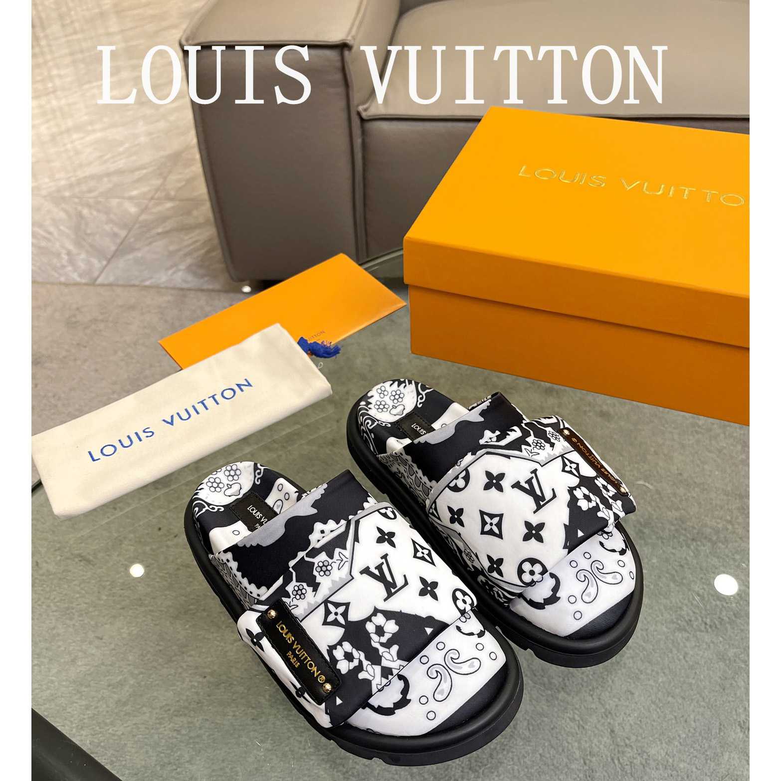 Louis Vuitton Slipper Pillow Flat Comfort Mule       - PerfectKickZ