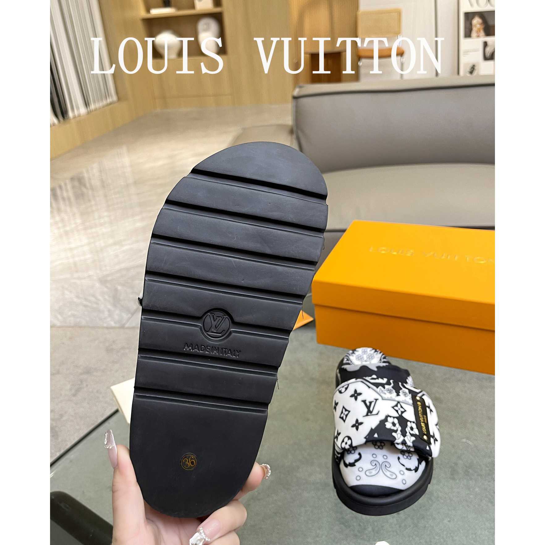 Louis Vuitton Slipper Pillow Flat Comfort Mule       - PerfectKickZ