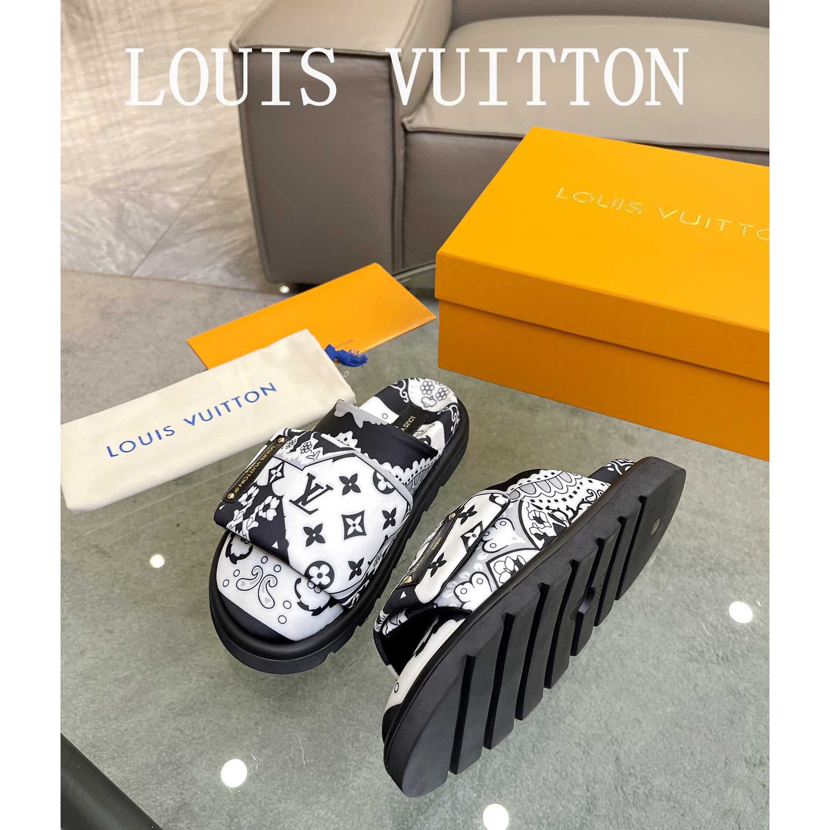 Louis Vuitton Slipper Pillow Flat Comfort Mule       - PerfectKickZ