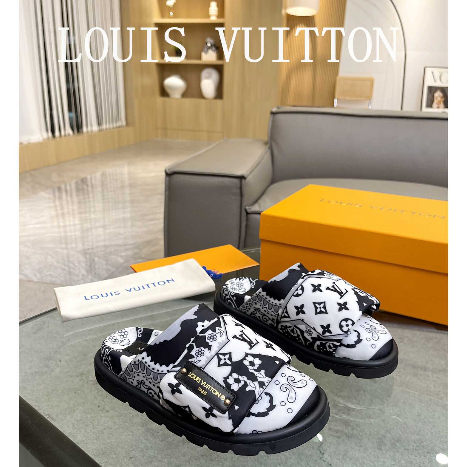 Louis Vuitton Slipper Pillow Flat Comfort Mule       - PerfectKickZ