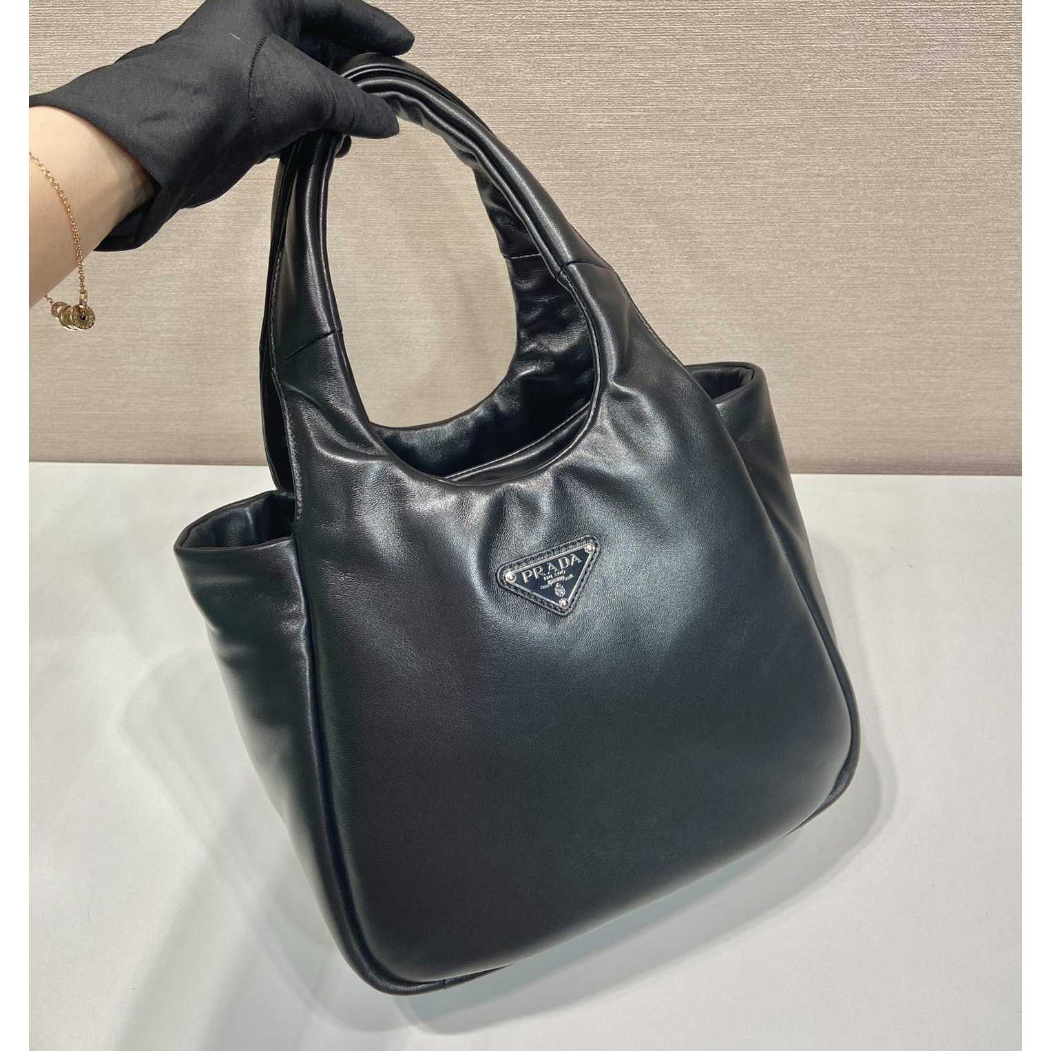 Prada Medium Padded Prada Soft Nappa Leather Bag - PerfectKickZ