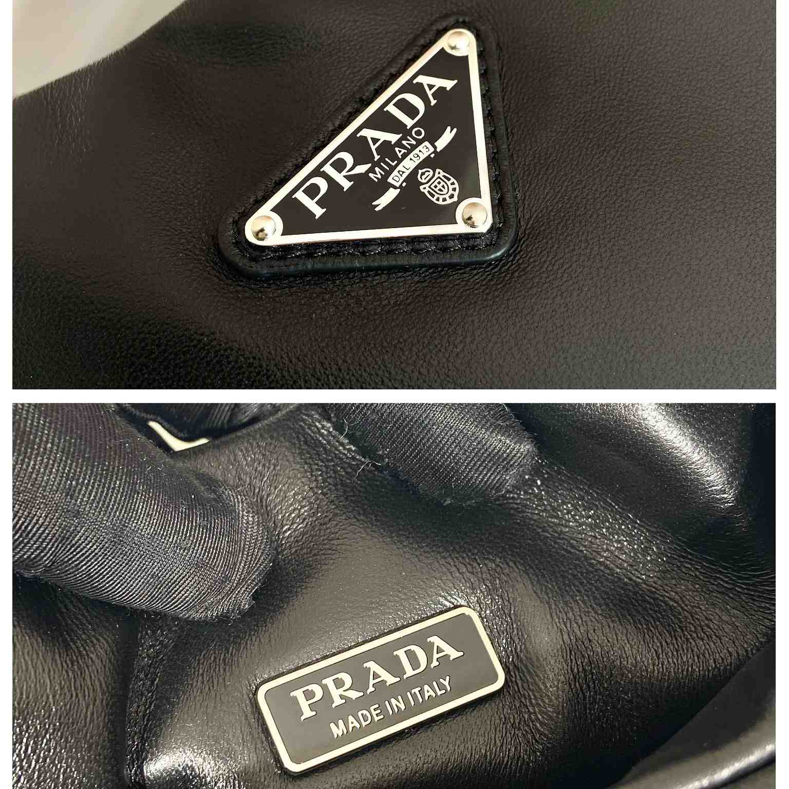 Prada Medium Padded Prada Soft Nappa Leather Bag - PerfectKickZ