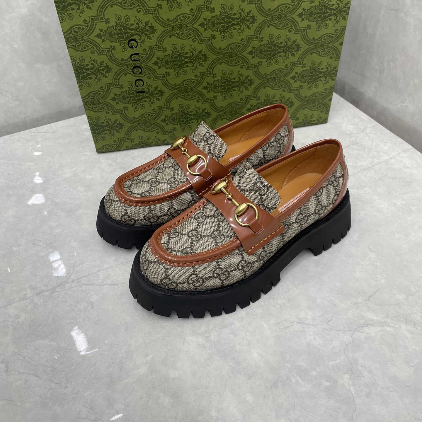 Gucci Women's GG Lug Sole Loafer - PerfectKickZ