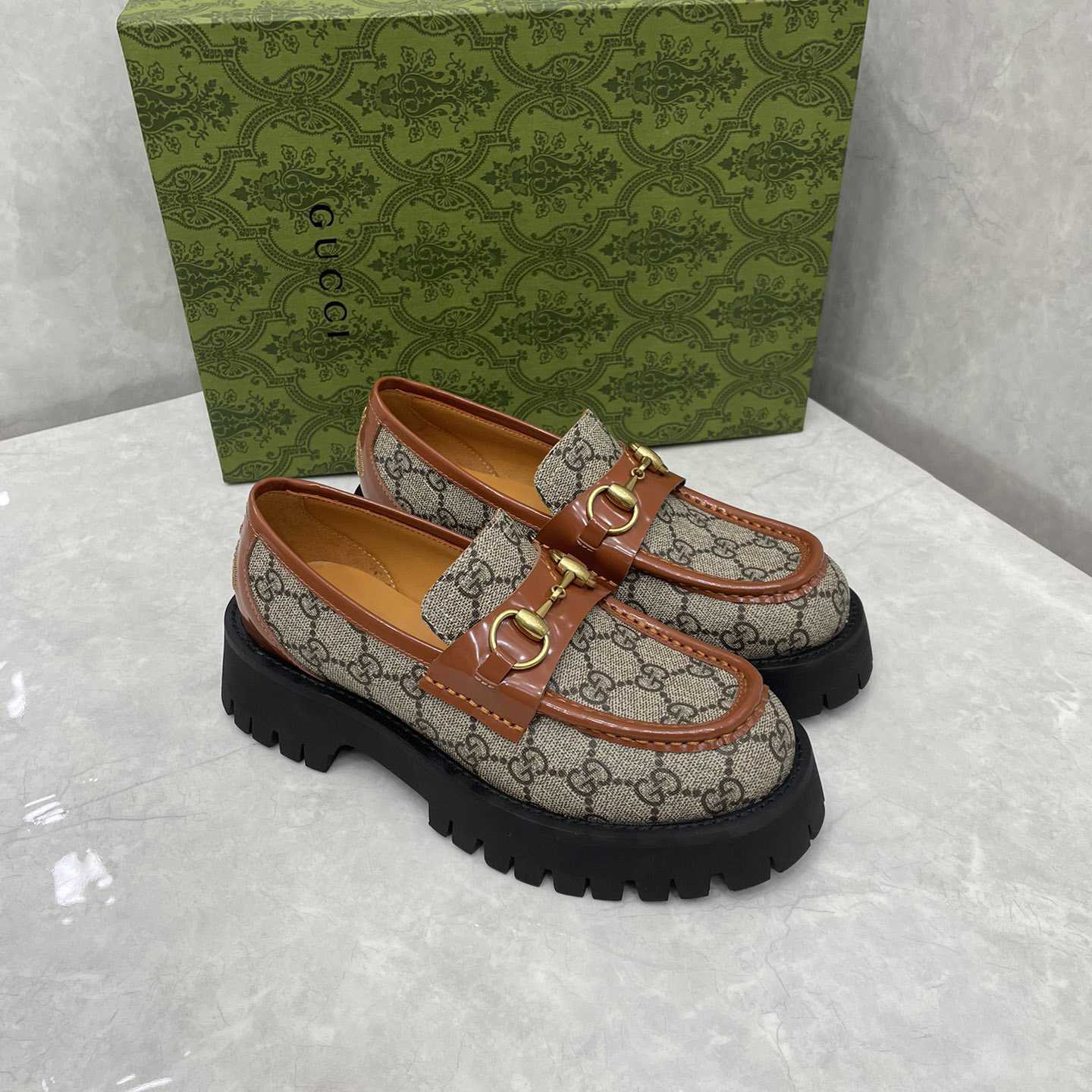 Gucci Women's GG Lug Sole Loafer - PerfectKickZ