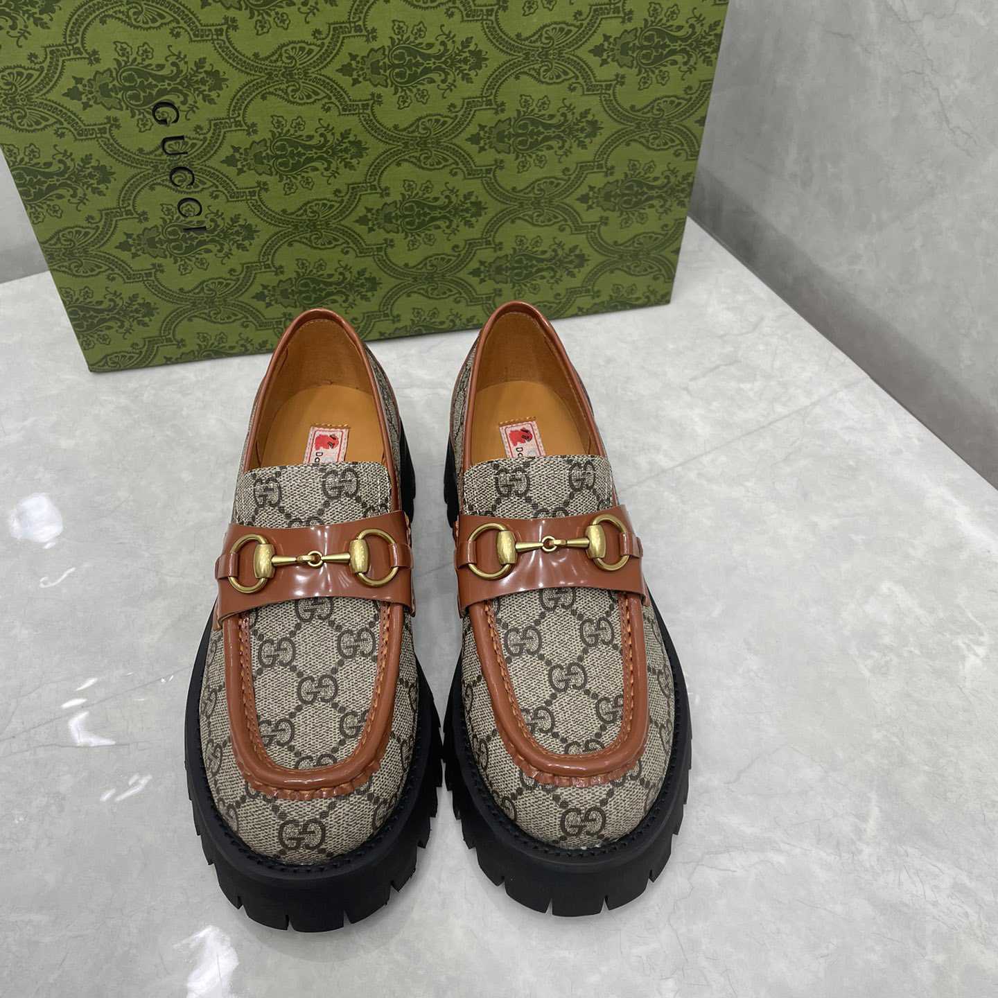 Gucci Women's GG Lug Sole Loafer - PerfectKickZ