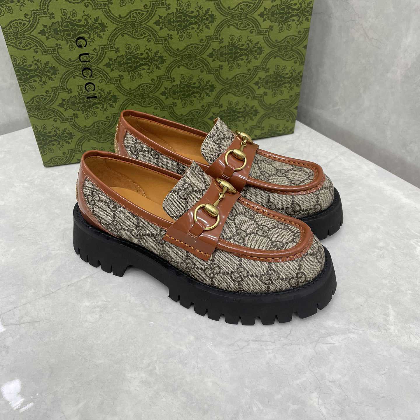 Gucci Women's GG Lug Sole Loafer - PerfectKickZ