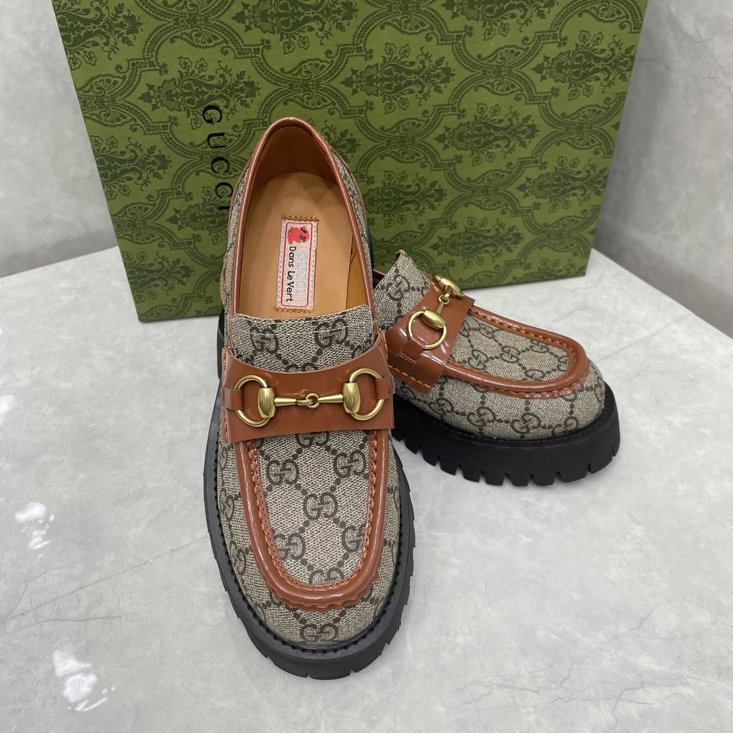 Gucci Women's GG Lug Sole Loafer - PerfectKickZ