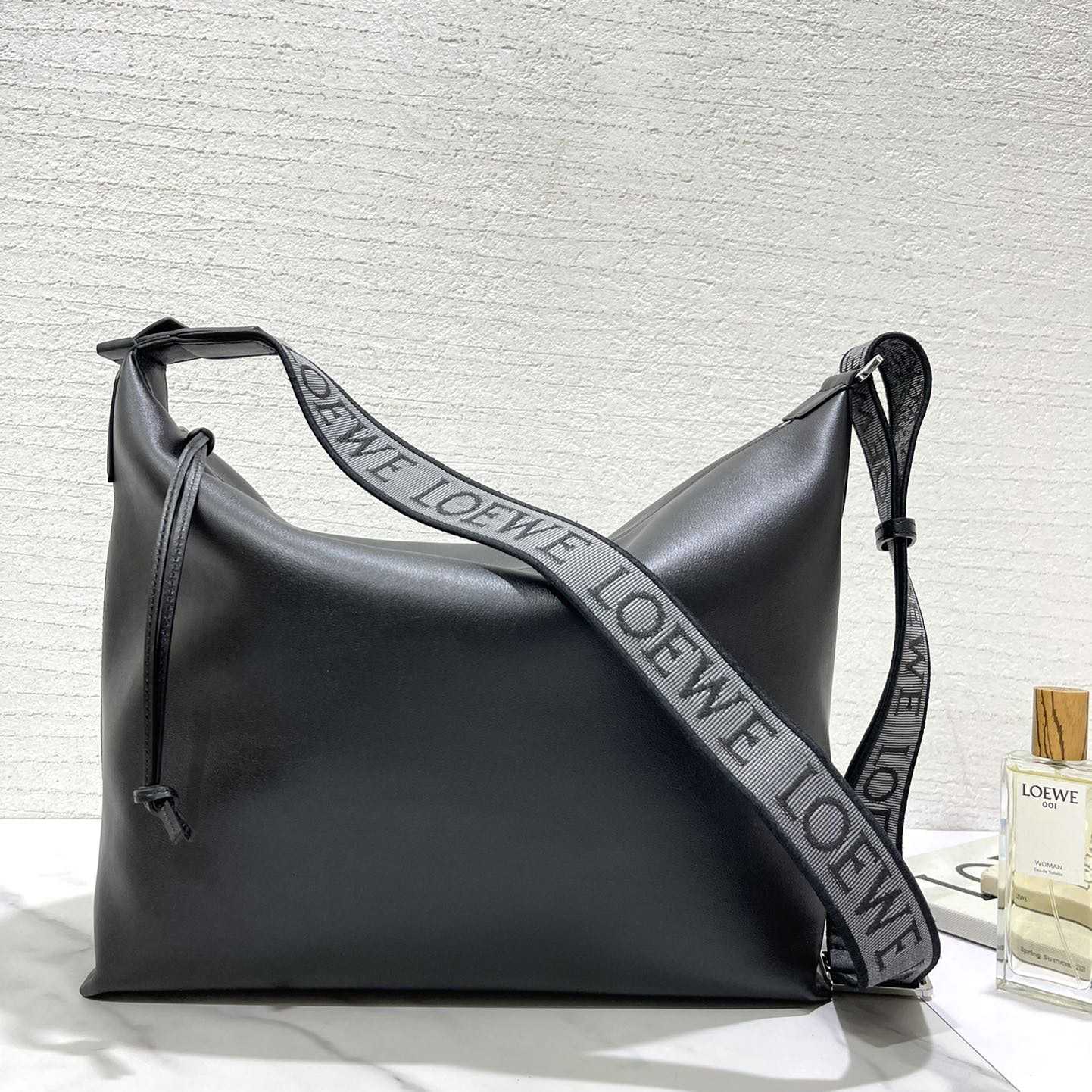 Loewe Cubi Crossbody Bag In Supple Smooth Calfskin And Jacquard - PerfectKickZ