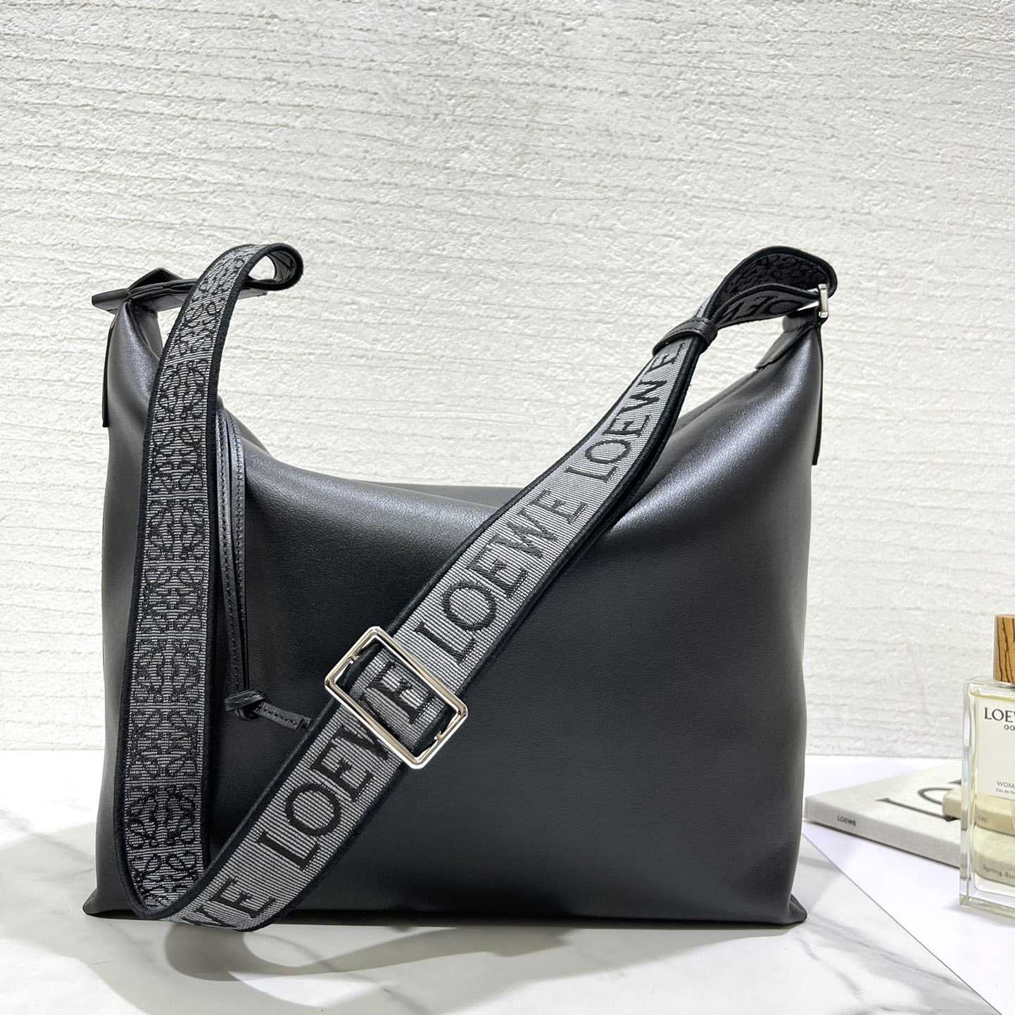 Loewe Cubi Crossbody Bag In Supple Smooth Calfskin And Jacquard - PerfectKickZ