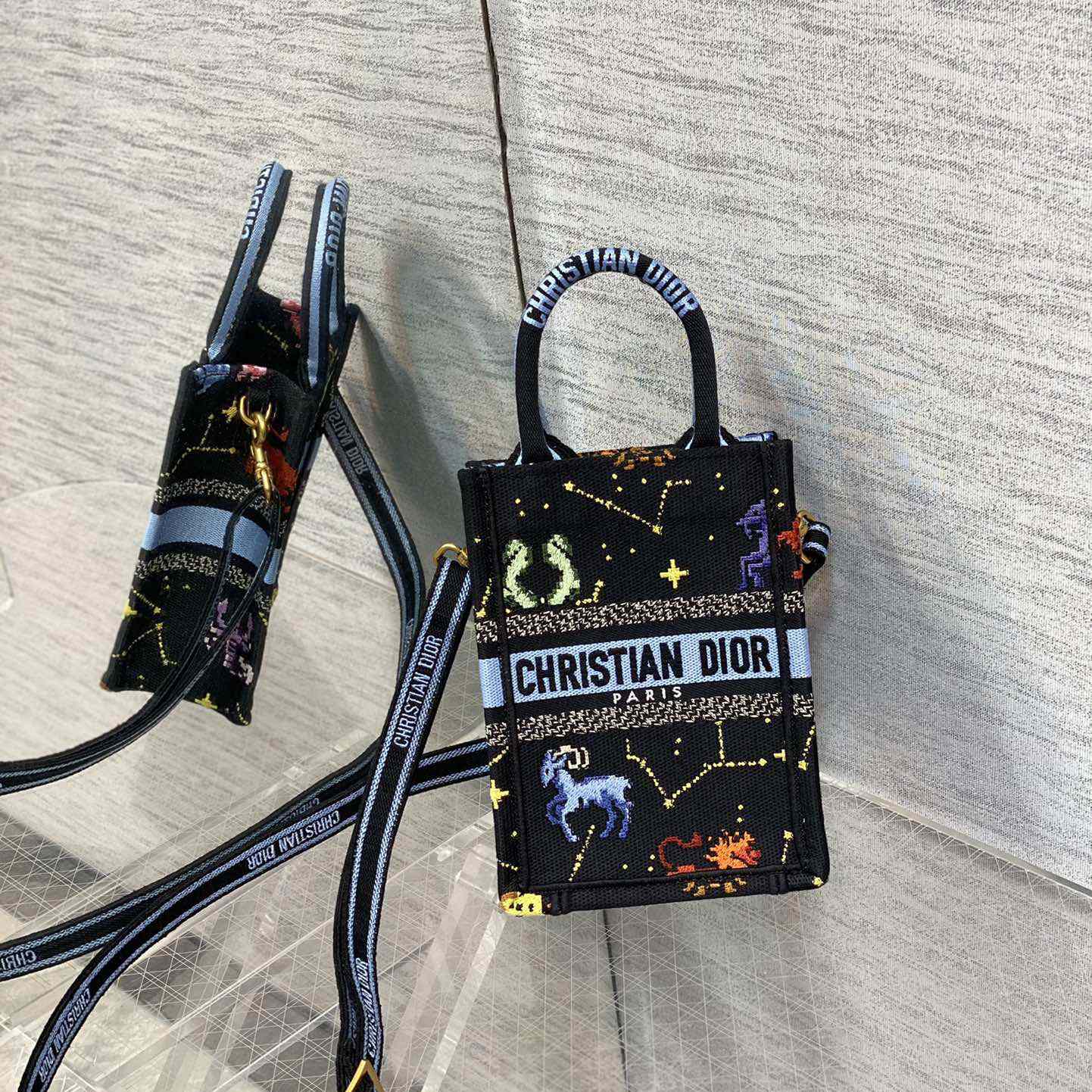 Dior Mini Dior Book Tote Phone Bag - PerfectKickZ