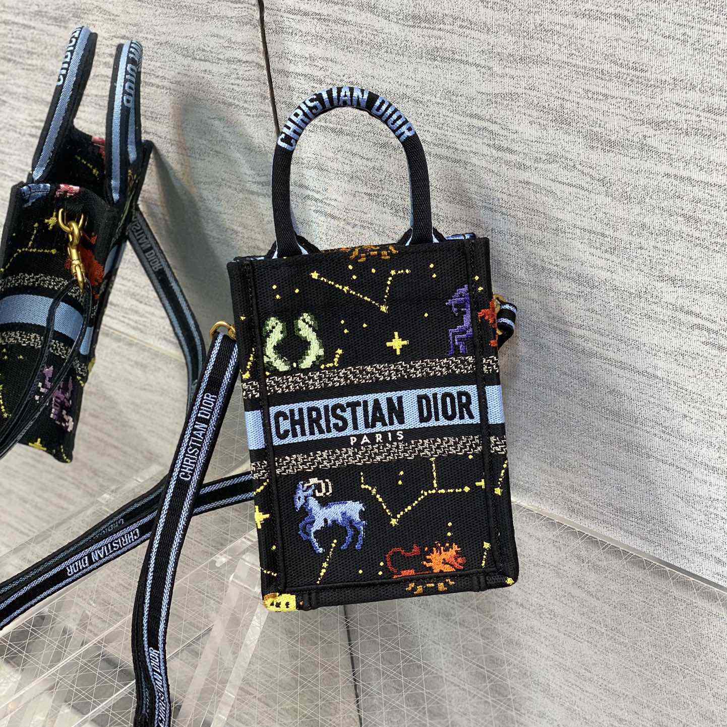 Dior Mini Dior Book Tote Phone Bag - PerfectKickZ