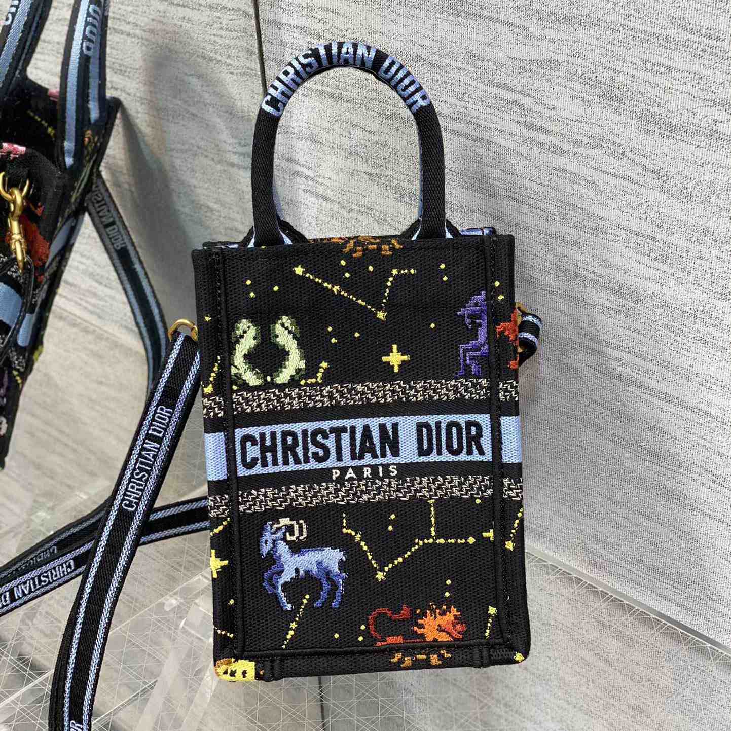 Dior Mini Dior Book Tote Phone Bag - PerfectKickZ