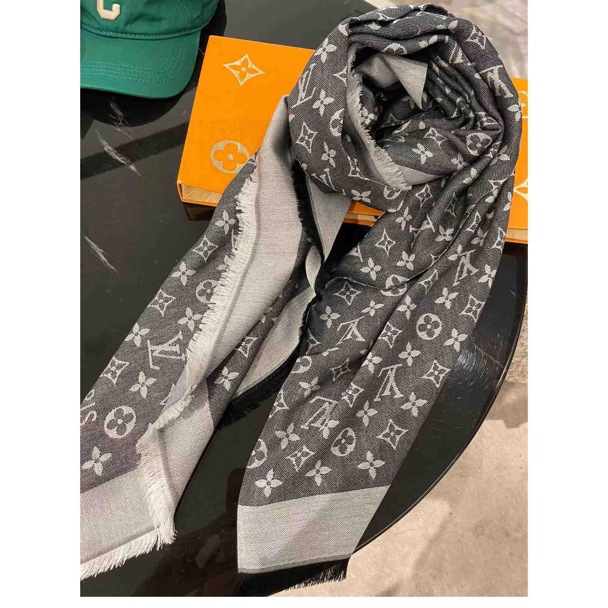 Louis Vuitton Monogram Denim Shawl - PerfectKickZ