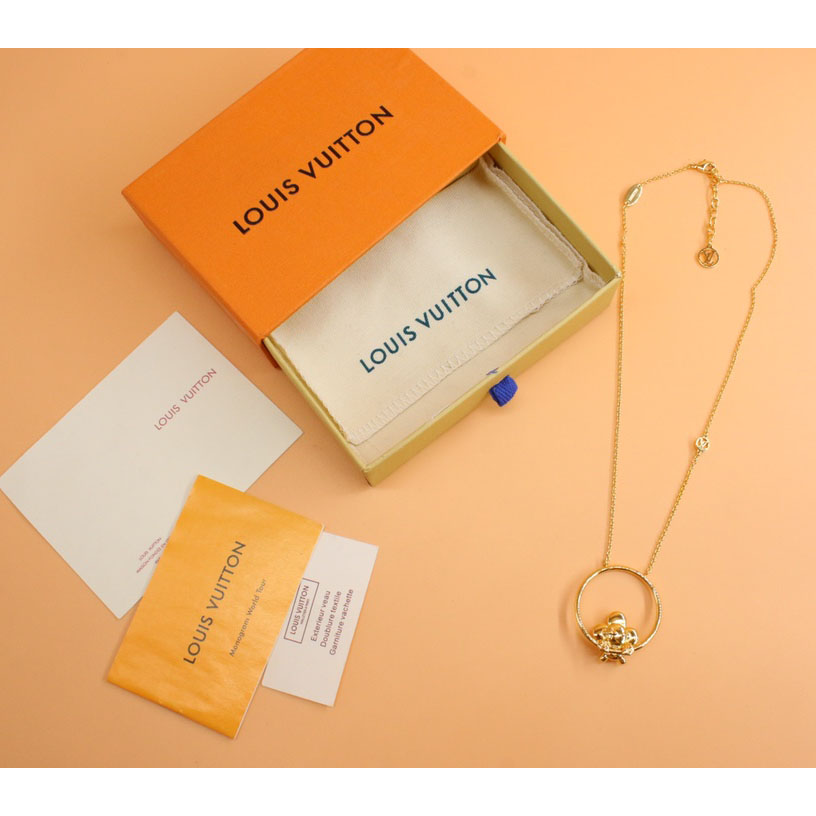 Louis Vuitton Vivienne Swinging  Necklace    M00799 - PerfectKickZ