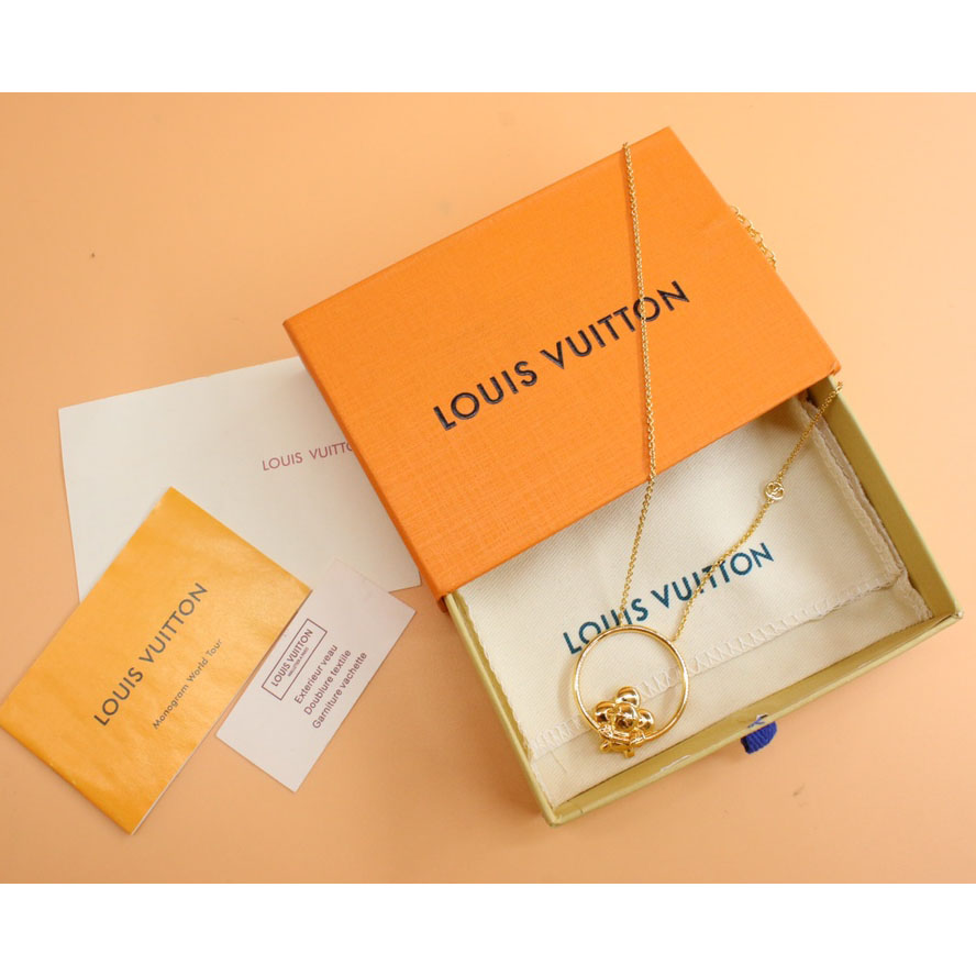 Louis Vuitton Vivienne Swinging  Necklace    M00799 - PerfectKickZ