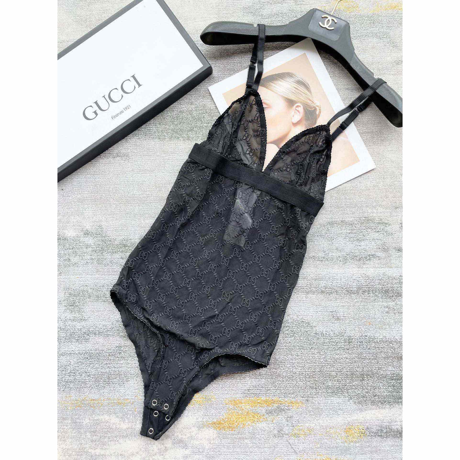 Gucci GG Tulle Bodysuit - PerfectKickZ