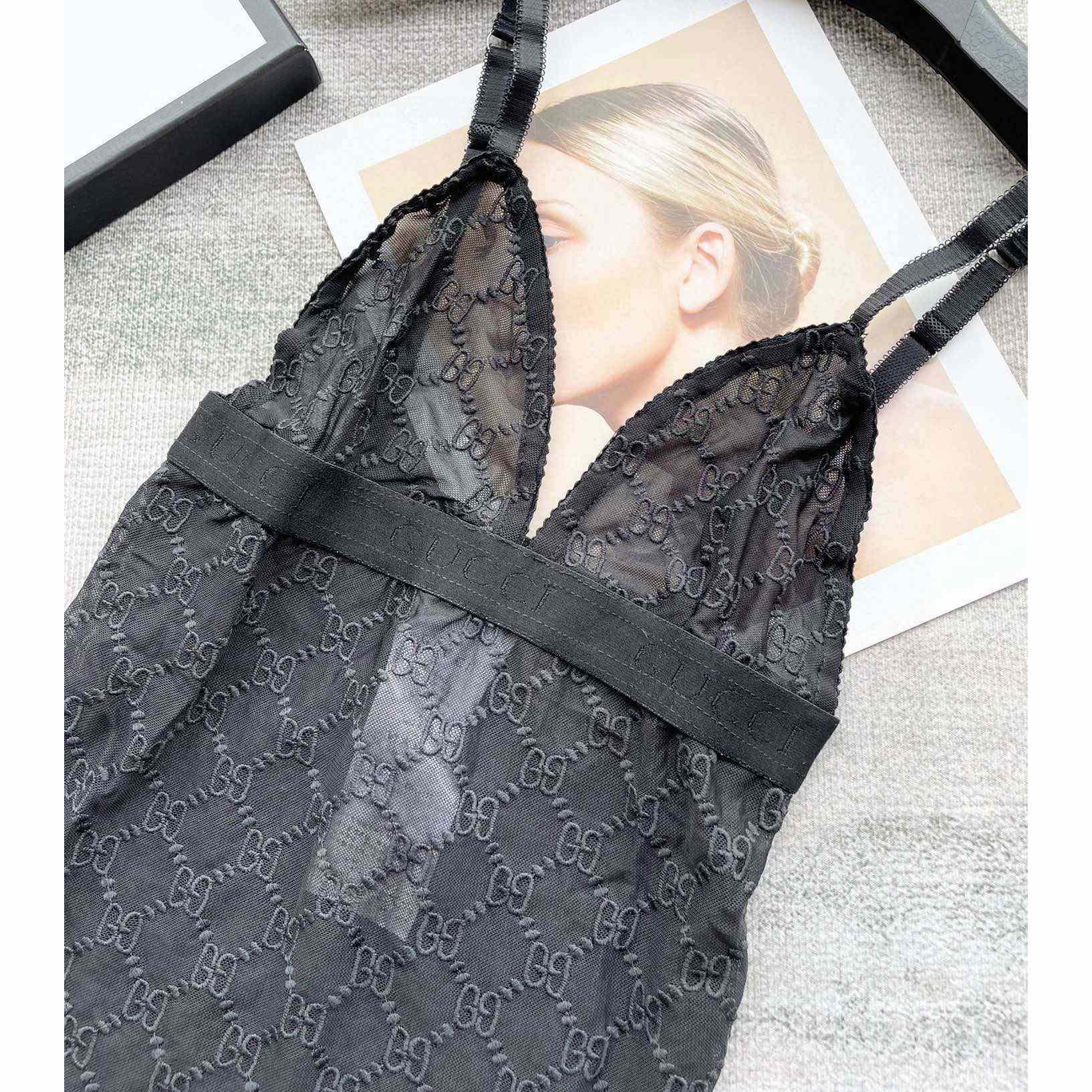 Gucci GG Tulle Bodysuit - PerfectKickZ