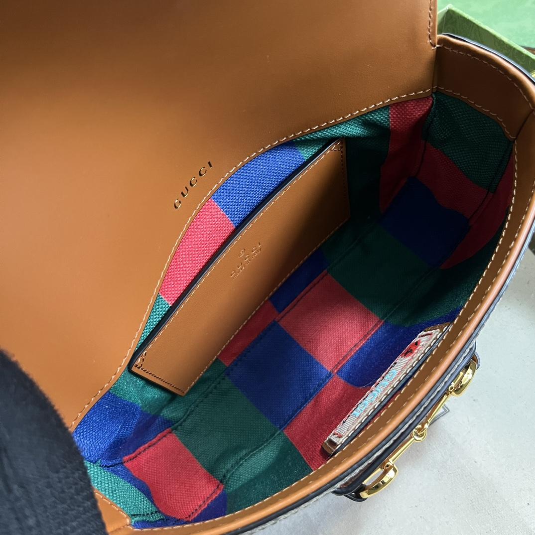 Gucci Horsebit 1955 Mini Bag(20.5-14.5-5cm)   - PerfectKickZ
