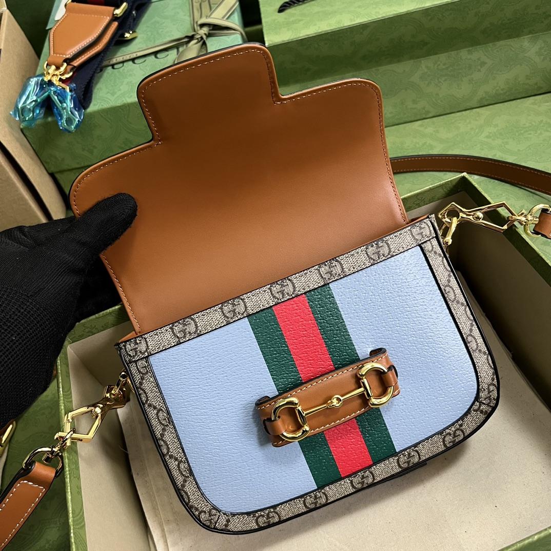 Gucci Horsebit 1955 Mini Bag(20.5-14.5-5cm)   - PerfectKickZ