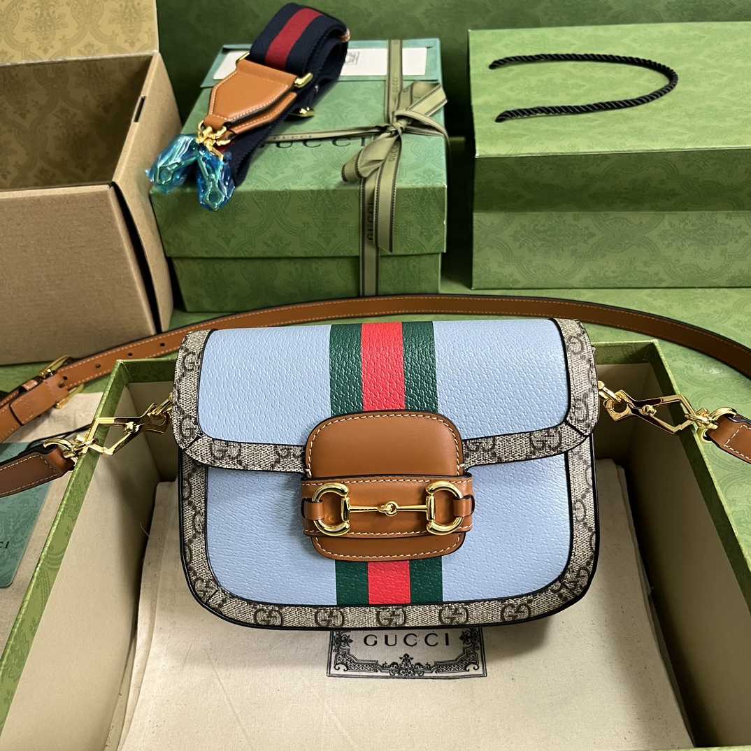 Gucci Horsebit 1955 Mini Bag(20.5-14.5-5cm)   - PerfectKickZ