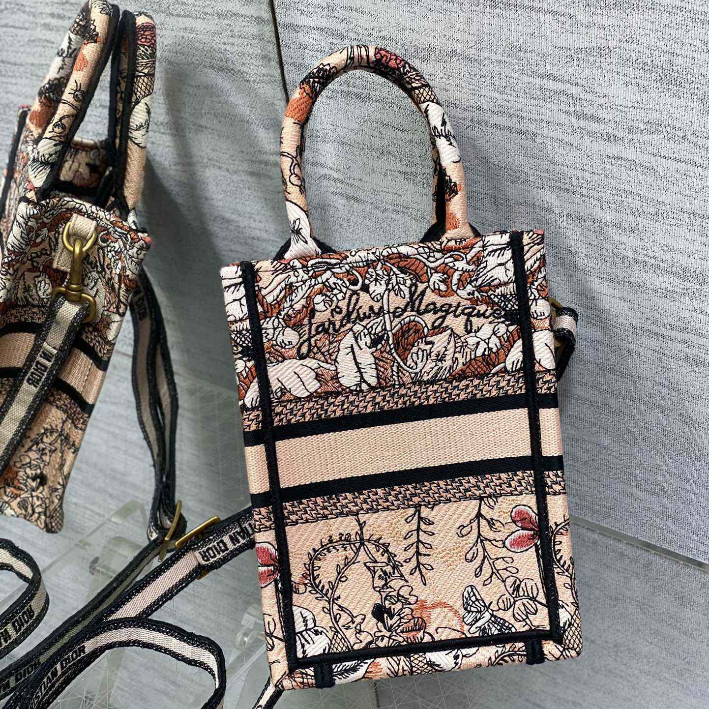 Dior Mini Dior Book Tote Phone Bag - PerfectKickZ