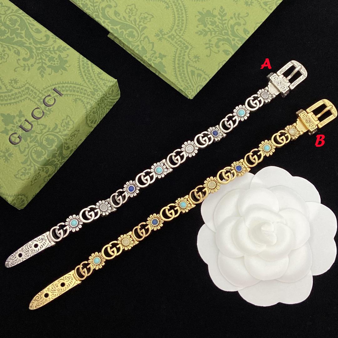 Gucci Double G Flower Bracelet - PerfectKickZ