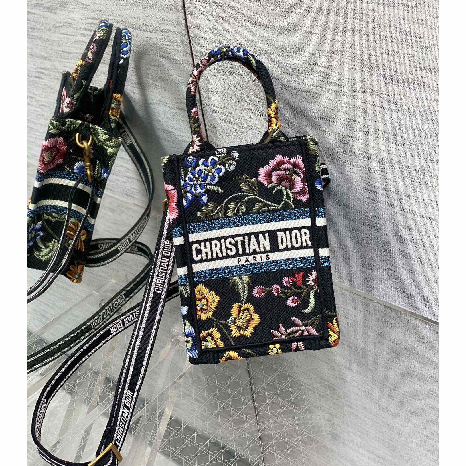 Dior Mini Dior Book Tote Phone Bag - PerfectKickZ