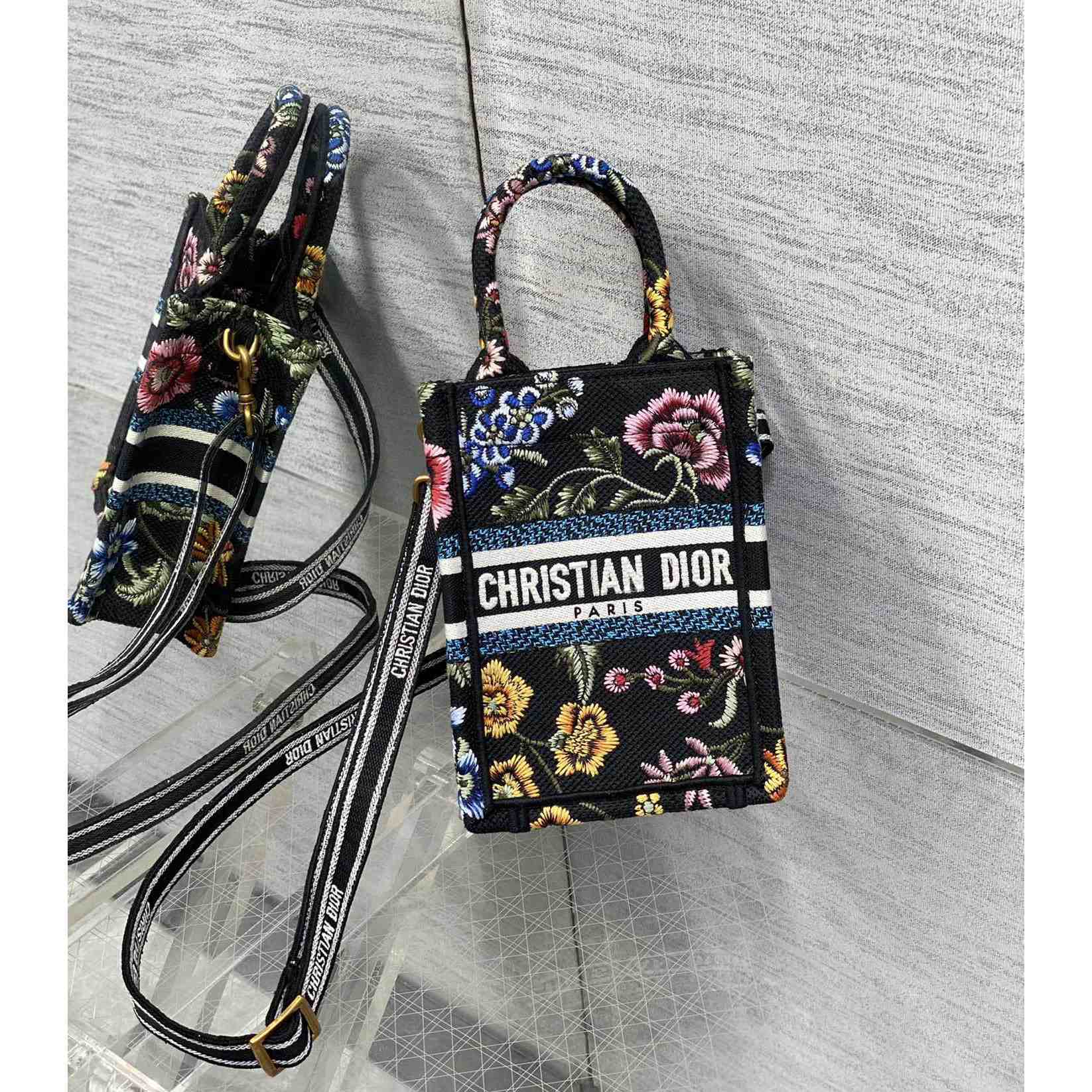 Dior Mini Dior Book Tote Phone Bag - PerfectKickZ