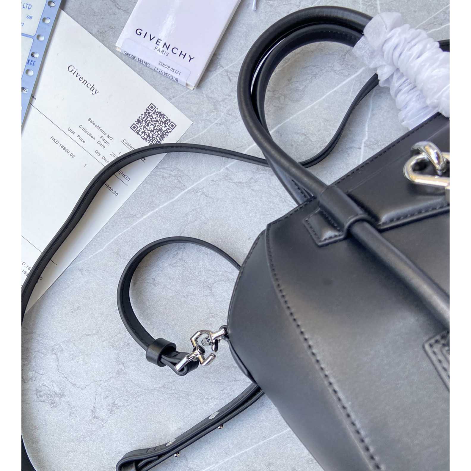 Givenchy Mini Antigona Lock Bag In Box Leather (23*27*13cm) - PerfectKickZ