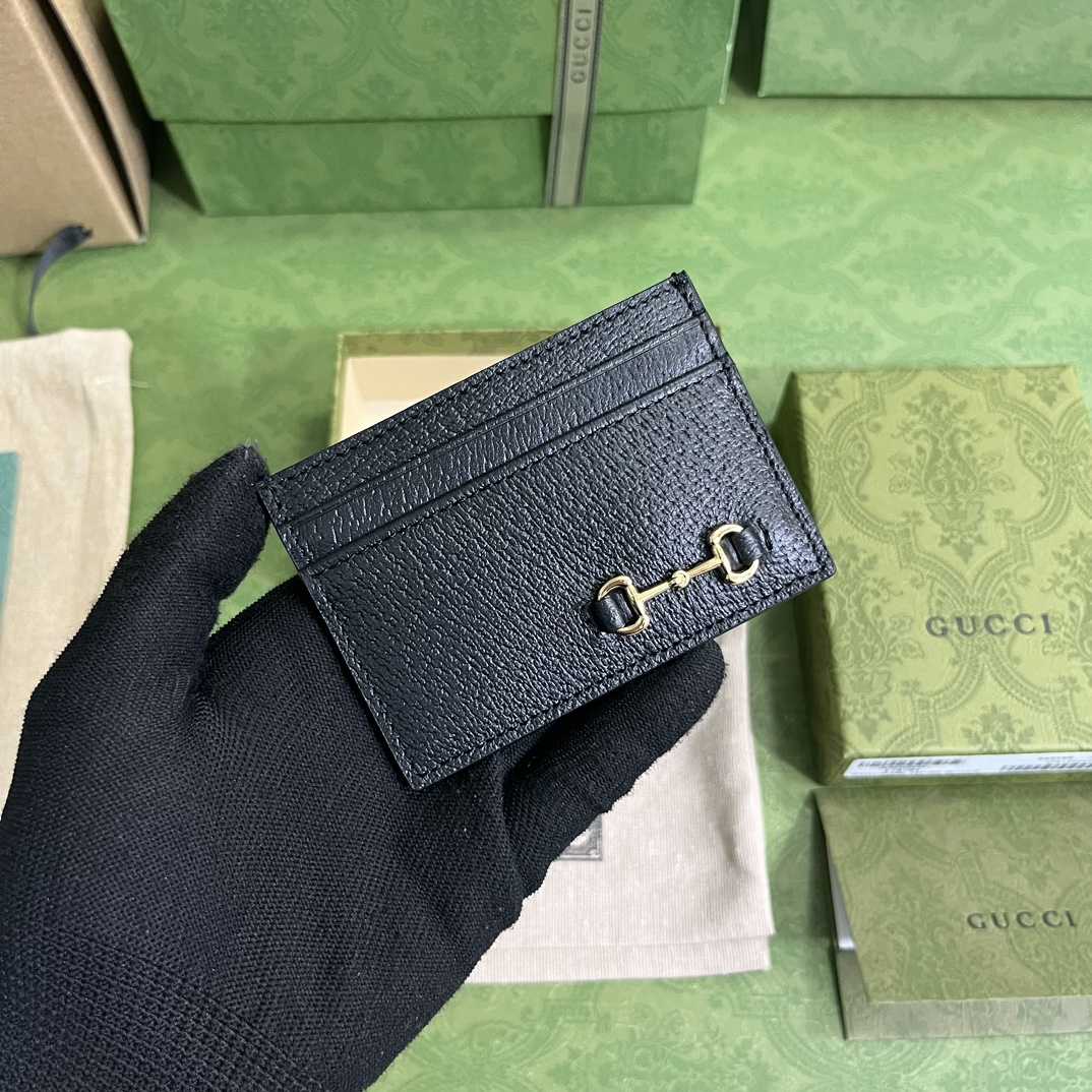 Gucci Card Case With Horsebit(10-7cm)    - PerfectKickZ