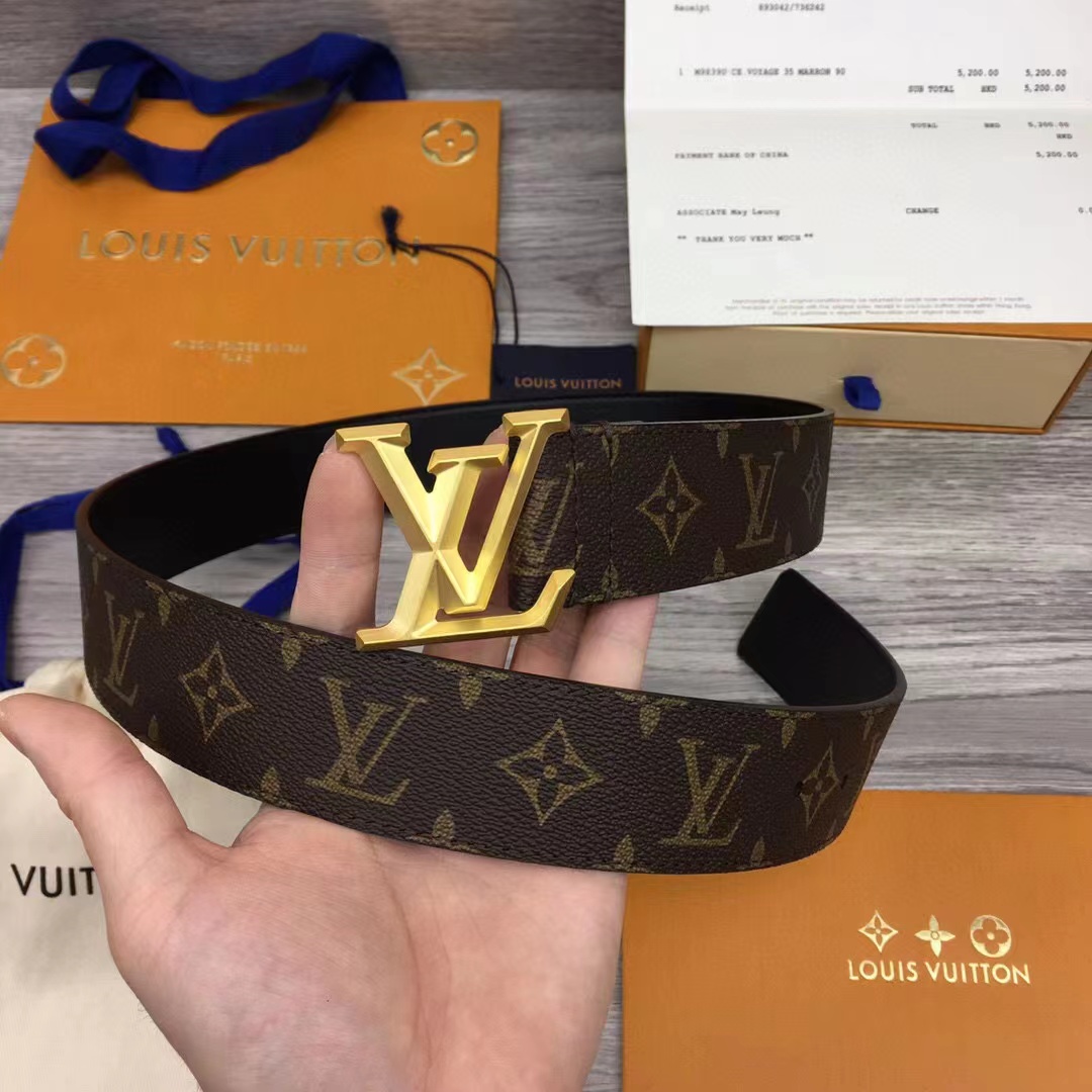 Louis Vuitton LV Initiales Reversible Belt   - PerfectKickZ