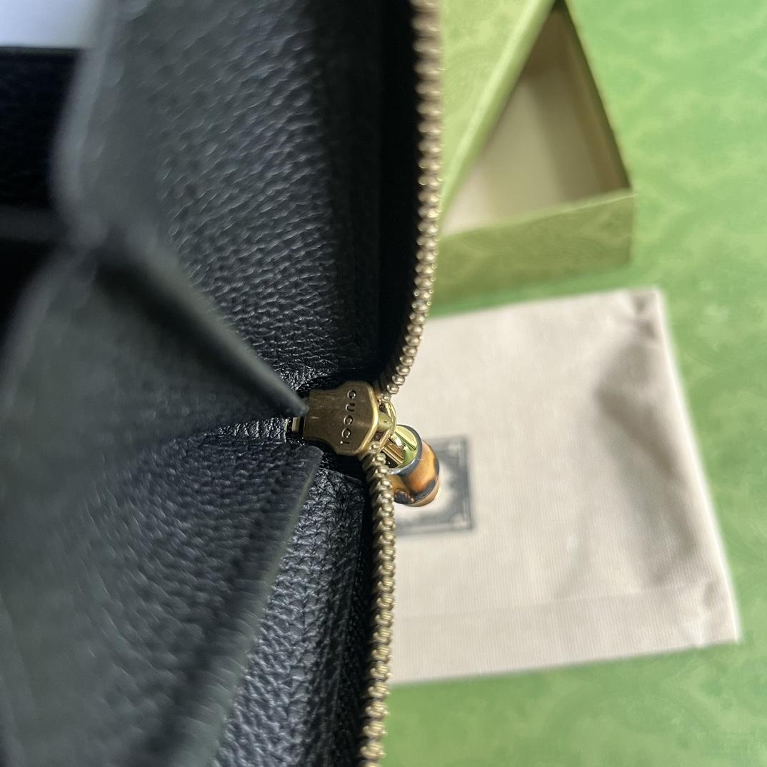 Gucci Zip Around Wallet With Bamboo(19.5*11*3cm) - PerfectKickZ