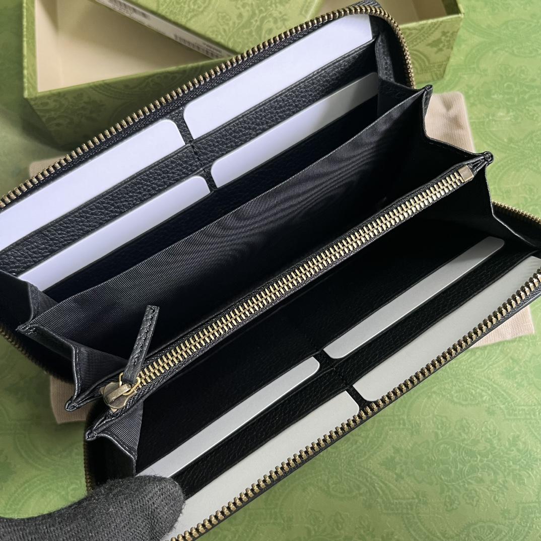 Gucci Zip Around Wallet With Bamboo(19.5*11*3cm) - 