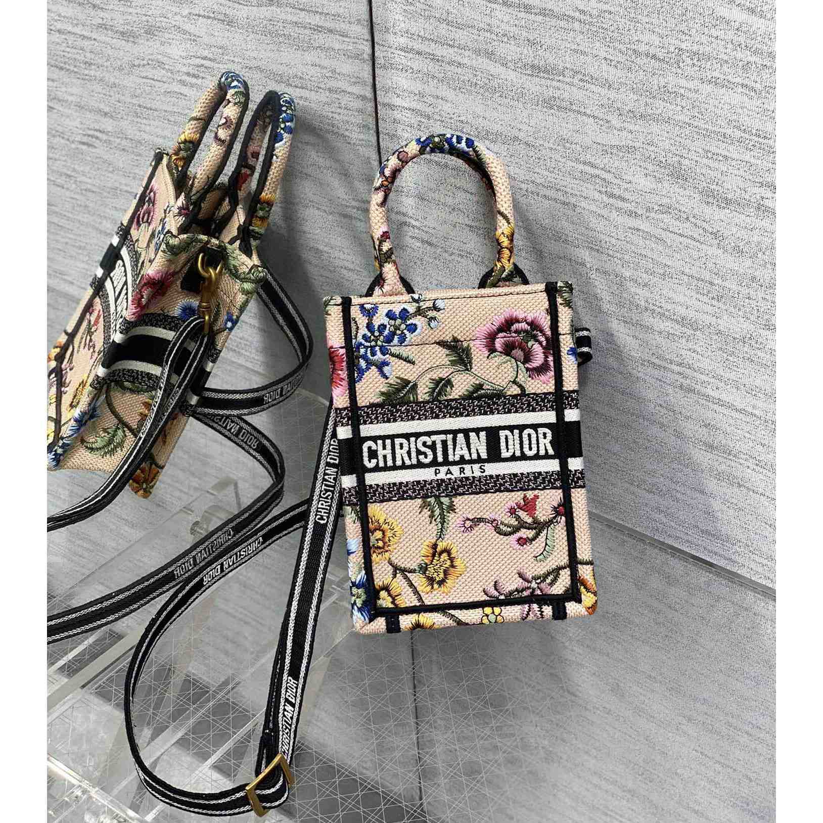 Dior Mini Dior Book Tote Phone Bag - PerfectKickZ