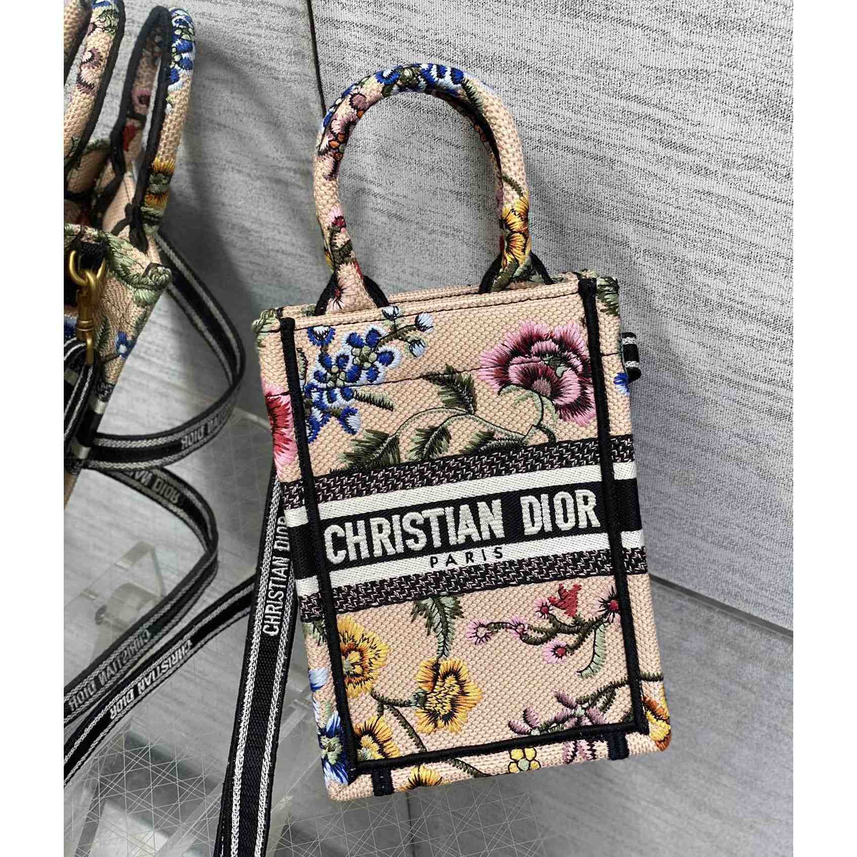 Dior Mini Dior Book Tote Phone Bag - PerfectKickZ