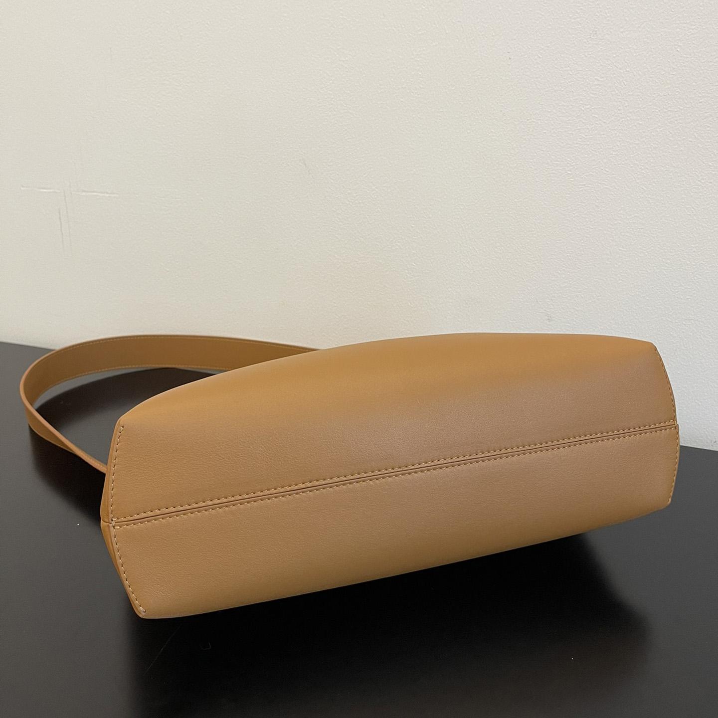Fendi First Medium Brown Leather Bag - PerfectKickZ