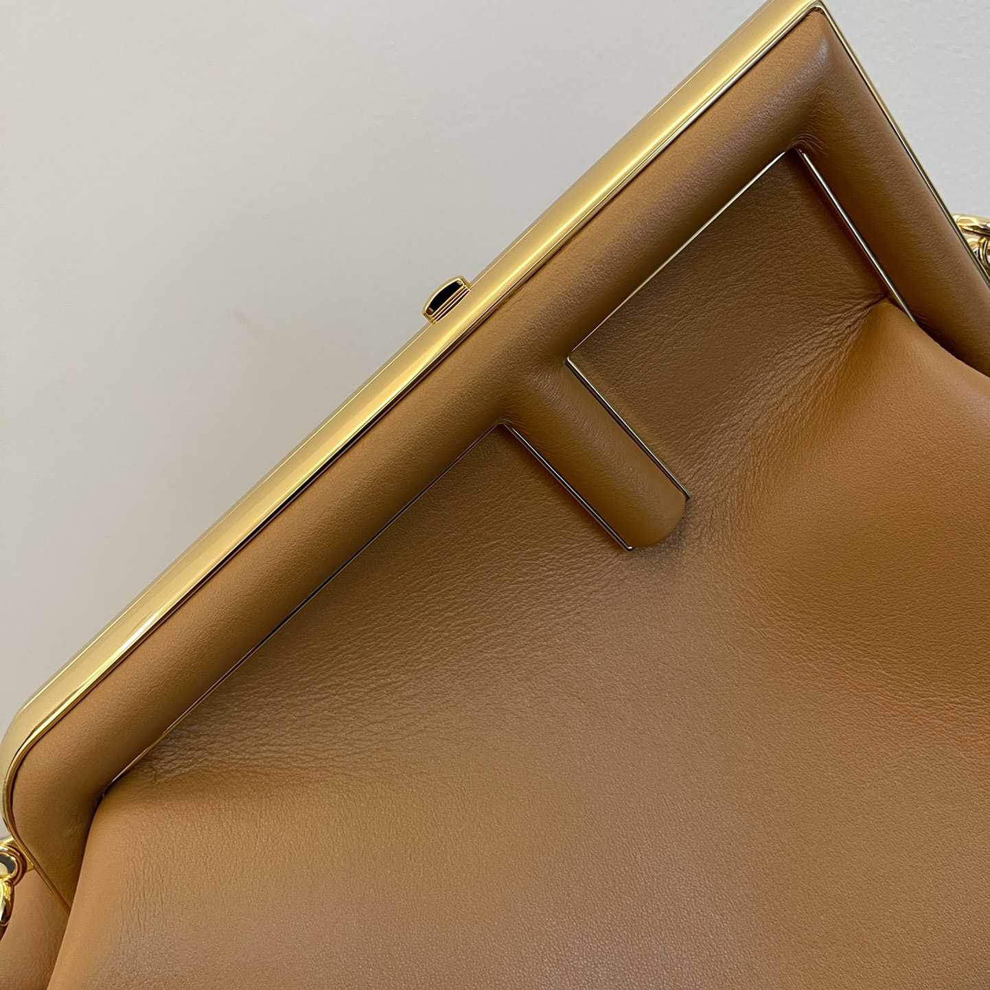 Fendi First Medium Brown Leather Bag - PerfectKickZ