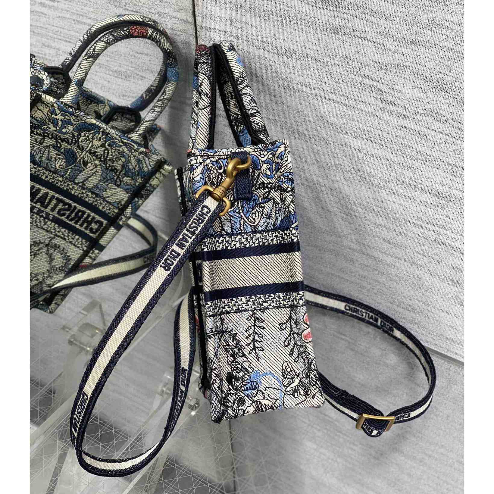 Dior Mini Dior Book Tote Phone Bag - PerfectKickZ