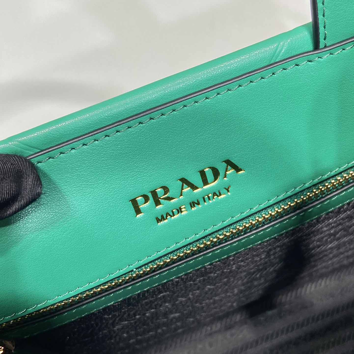Prada Small Leather Prada Symbole Bag With Topstitching - PerfectKickZ
