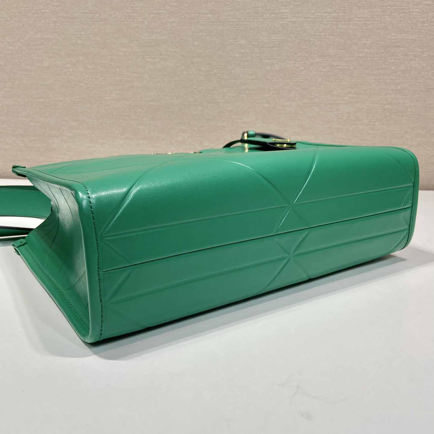 Prada Small Leather Prada Symbole Bag With Topstitching - PerfectKickZ