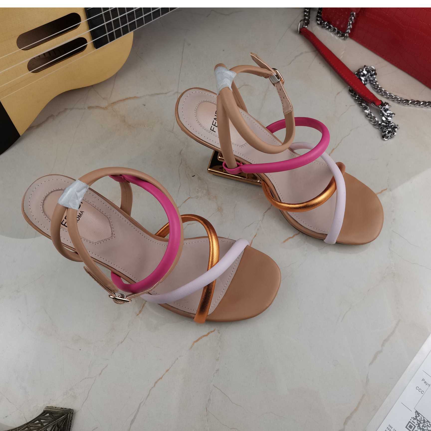 Fendi Women's Purple First Leather Sandal - PerfectKickZ