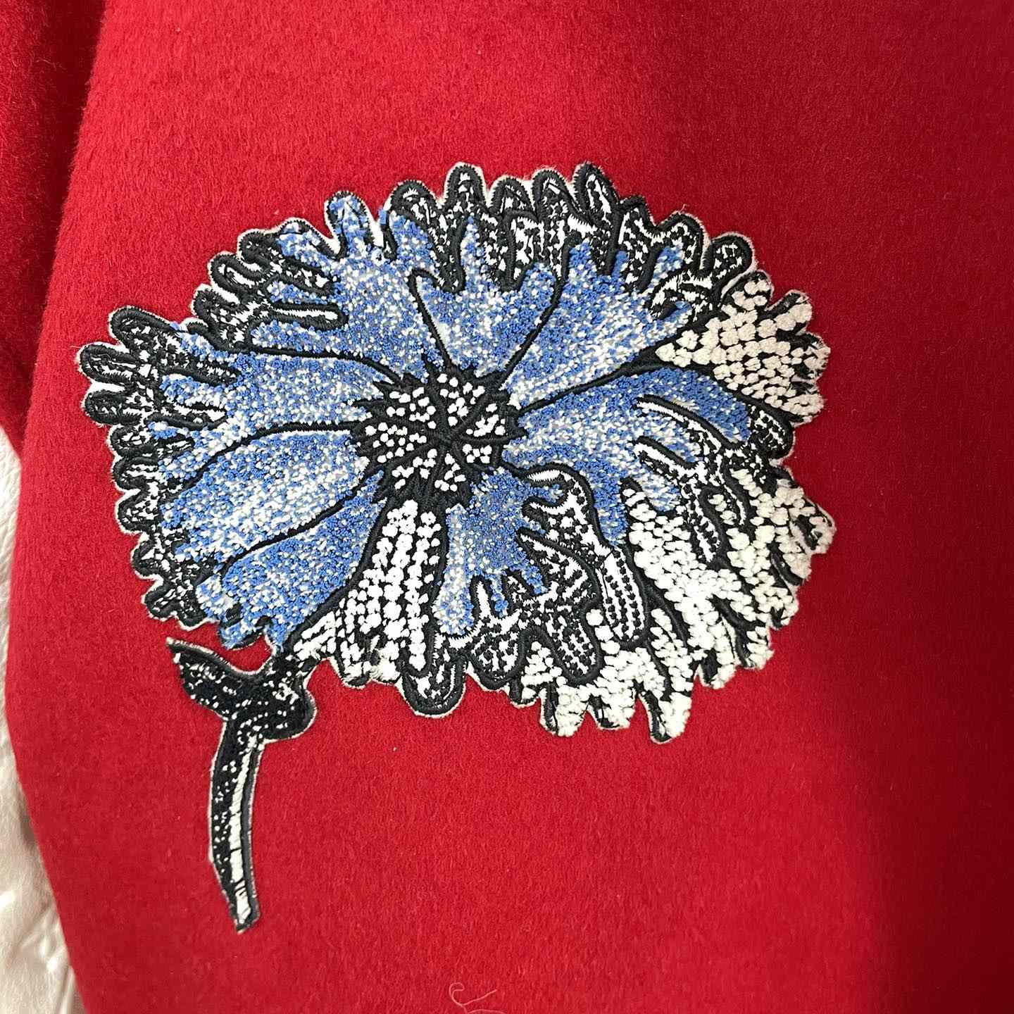 Louis Vuitton LV x YK Psychedelic Flower Embroidered Varsity Blouson   1AB8I2 - PerfectKickZ