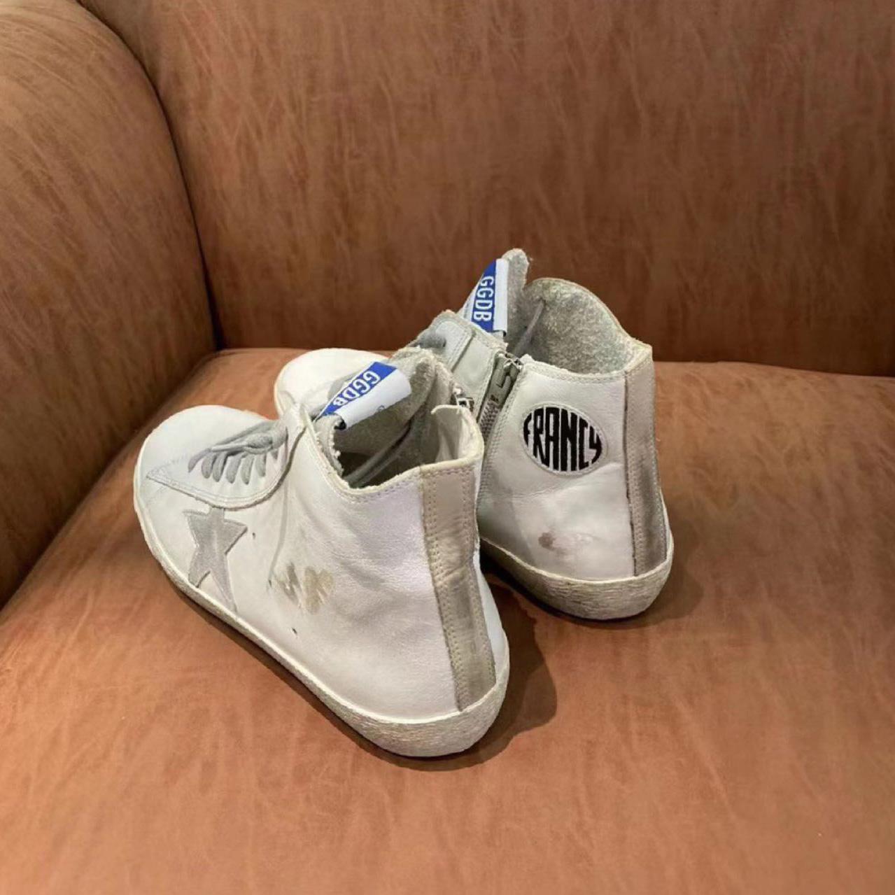 Golden Goose Francy Sneakers In Leather With Suede Star - PerfectKickZ