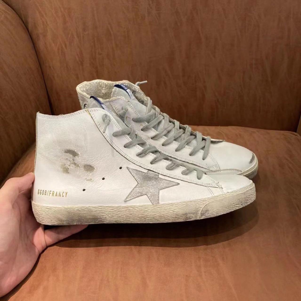 Golden Goose Francy Sneakers In Leather With Suede Star - PerfectKickZ