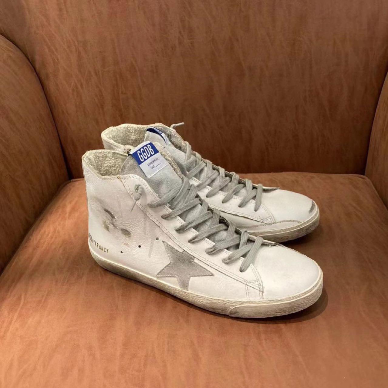 Golden Goose Francy Sneakers In Leather With Suede Star - PerfectKickZ