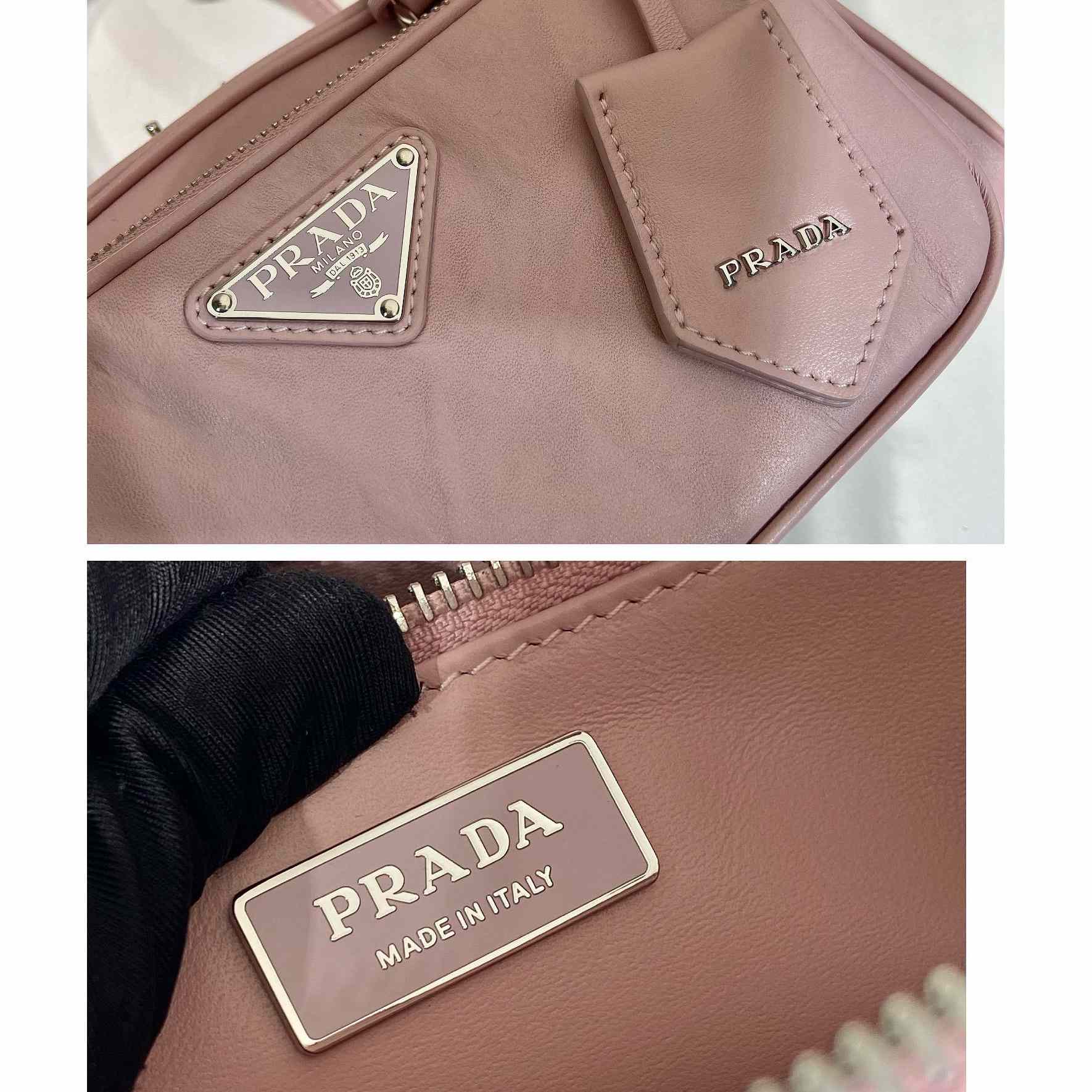 Prada Antique Nappa Leather Multi-pocket Top-handle Bag - PerfectKickZ