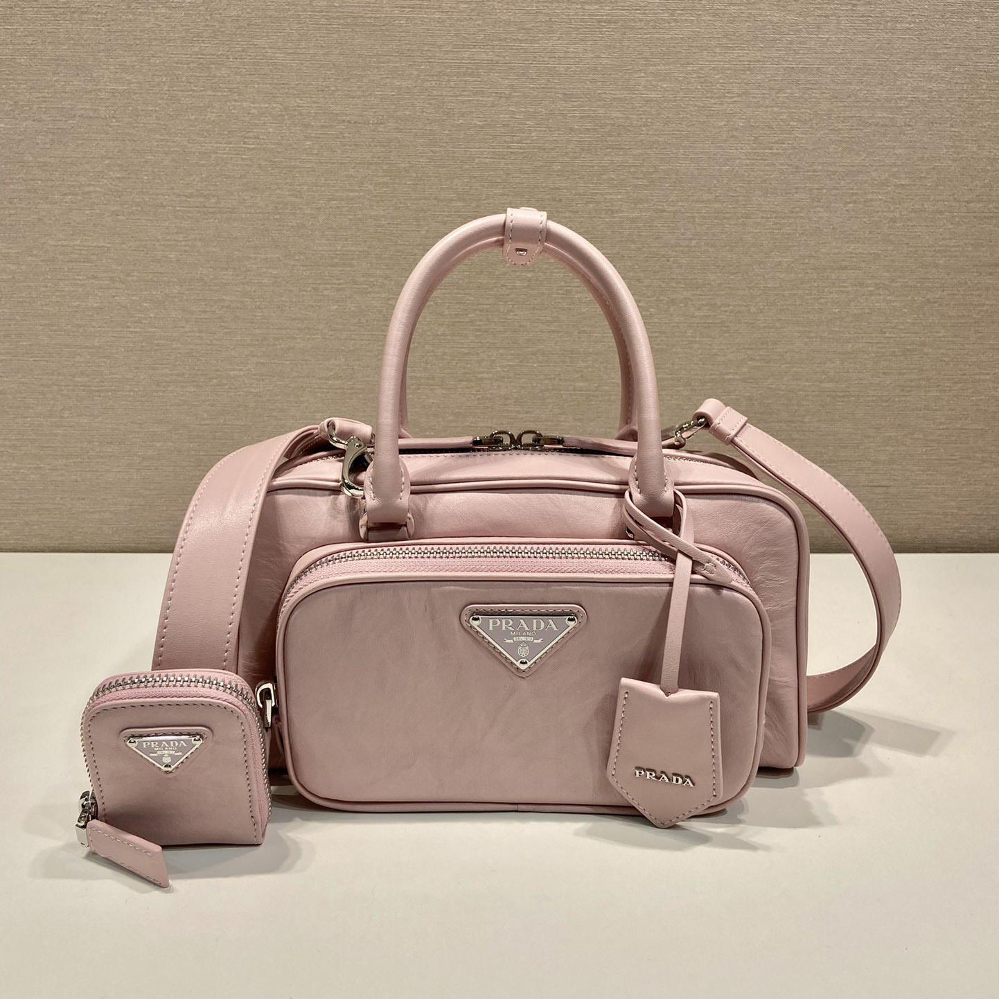 Prada Antique Nappa Leather Multi-pocket Top-handle Bag - PerfectKickZ