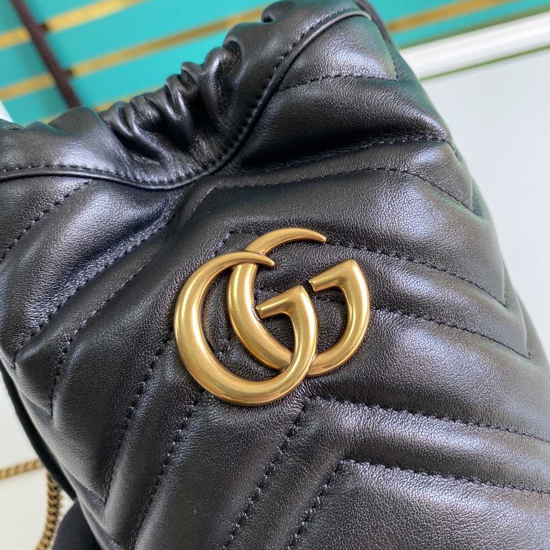 Gucci GG Marmont Mini Bucket Bag(19-17cm) - PerfectKickZ