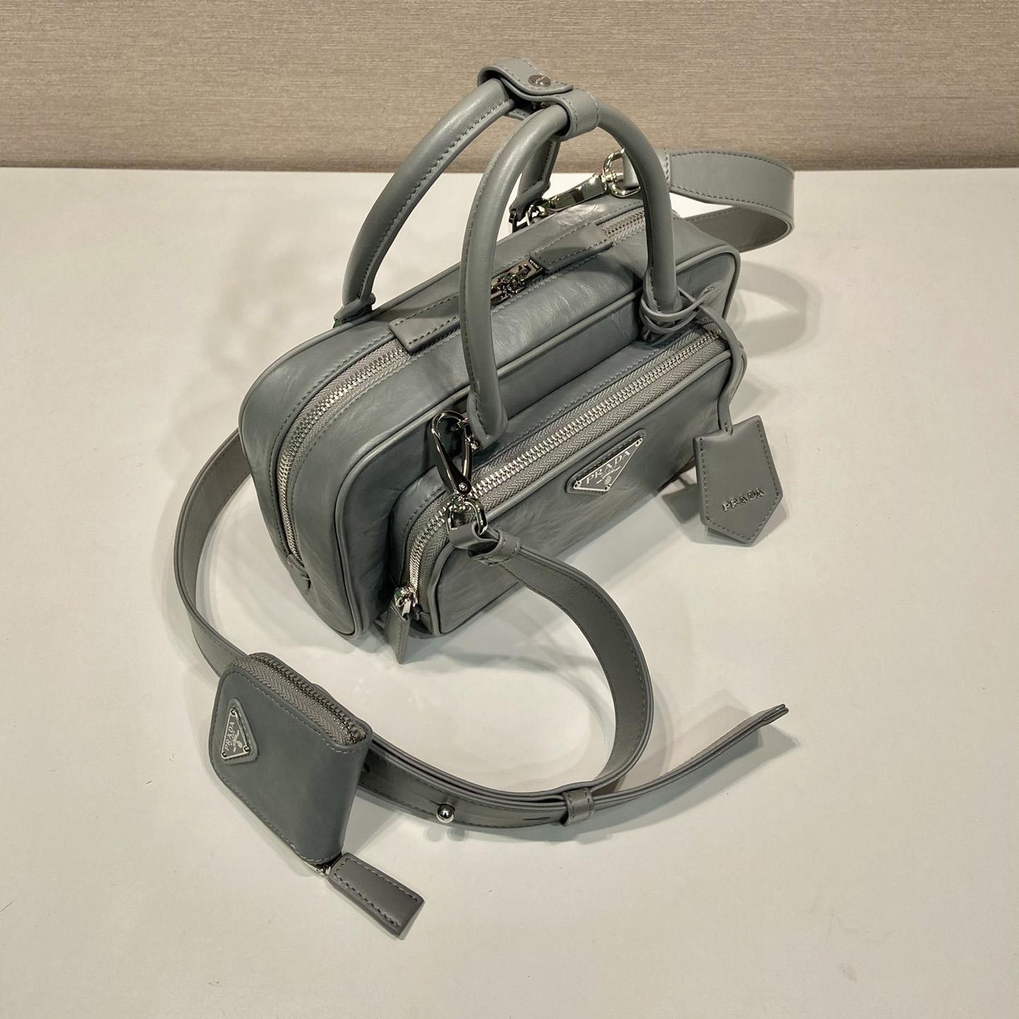 Prada Antique Nappa Leather Multi-pocket Top-handle Bag - PerfectKickZ