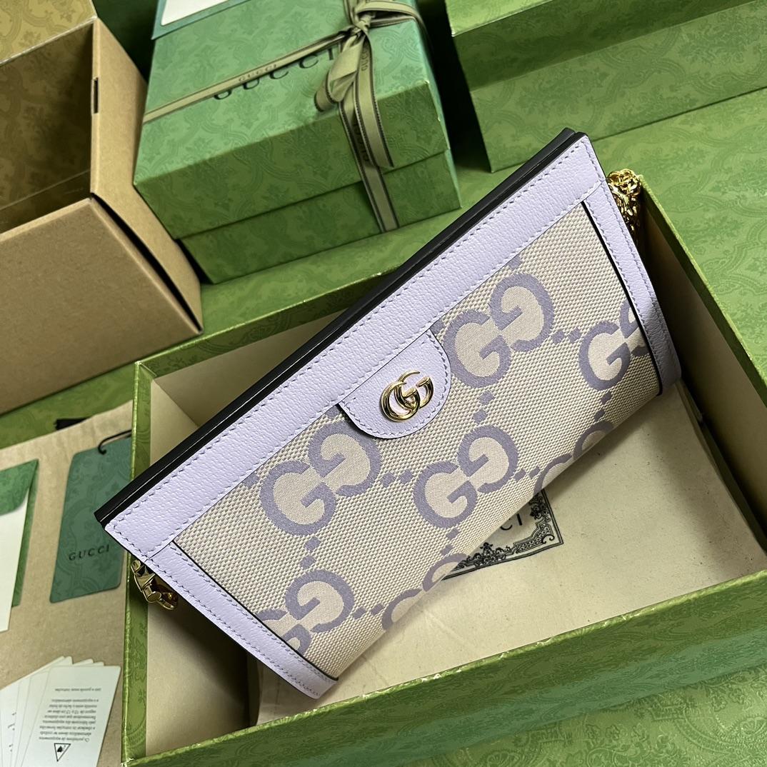 Gucci Ophidia Jumbo GG Small Shoulder Bag(26-17.5-8cm)  - PerfectKickZ